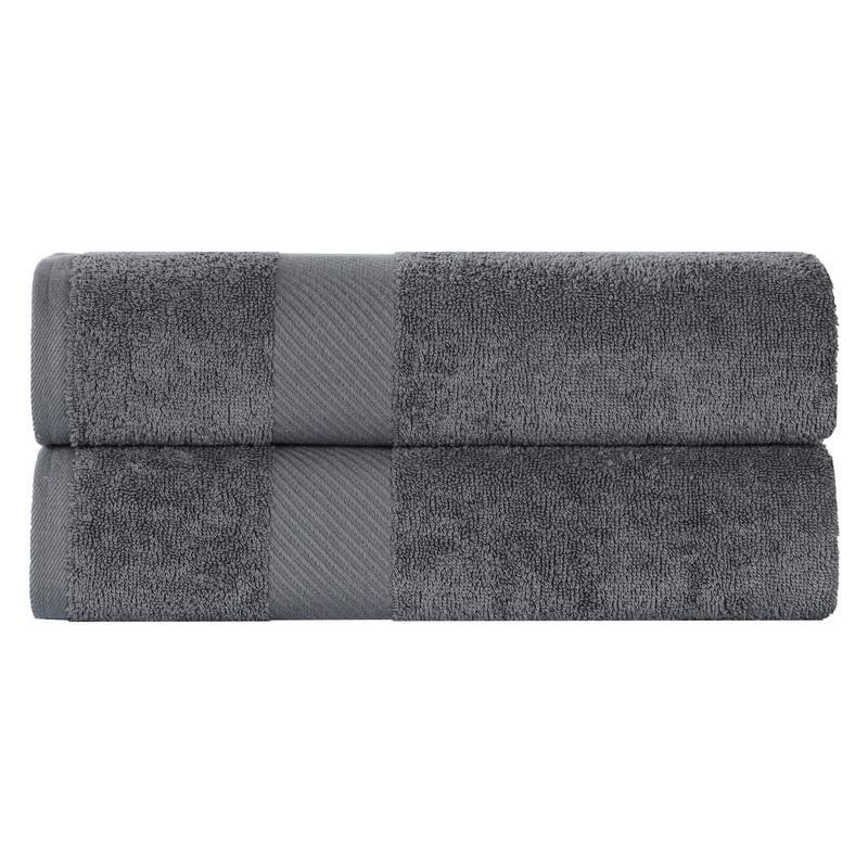 Superior Luxury Solid Highly Absorbent Egyptian Cotton Bath Sheet Towel - (Set of 2)