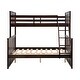 preview thumbnail 20 of 18, House Bed with Roof Design Twin/Twin House Bunk Bed With Shelves And Drawers,Sturdy Construction Loft Bed