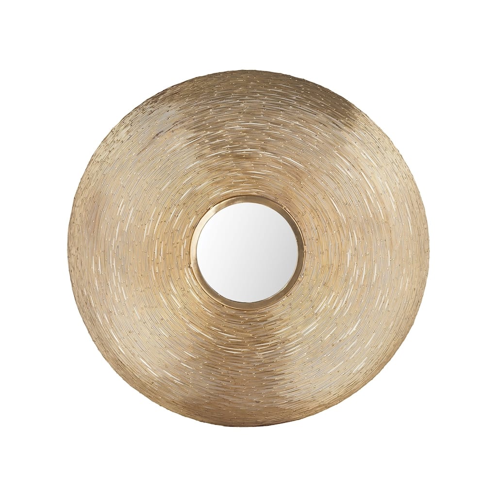 Elk Home Goldgrass Brass Metal 25 Inch Wide Mirror