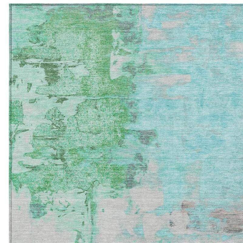 HomeRoots Abstract Transitional Rectangle Outdoor Rug