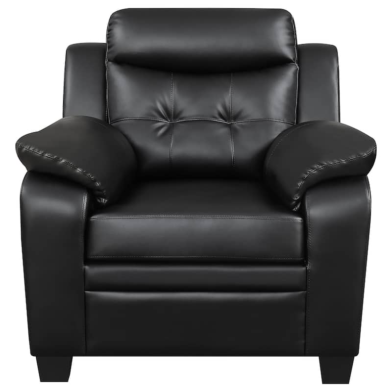 Finley Upholstered Padded Arm Tufted Accent Chair