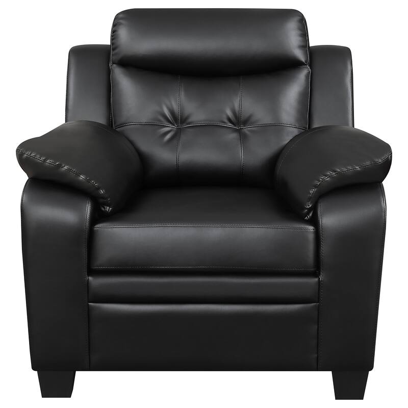 Finley Upholstered Padded Arm Tufted Sofa Set