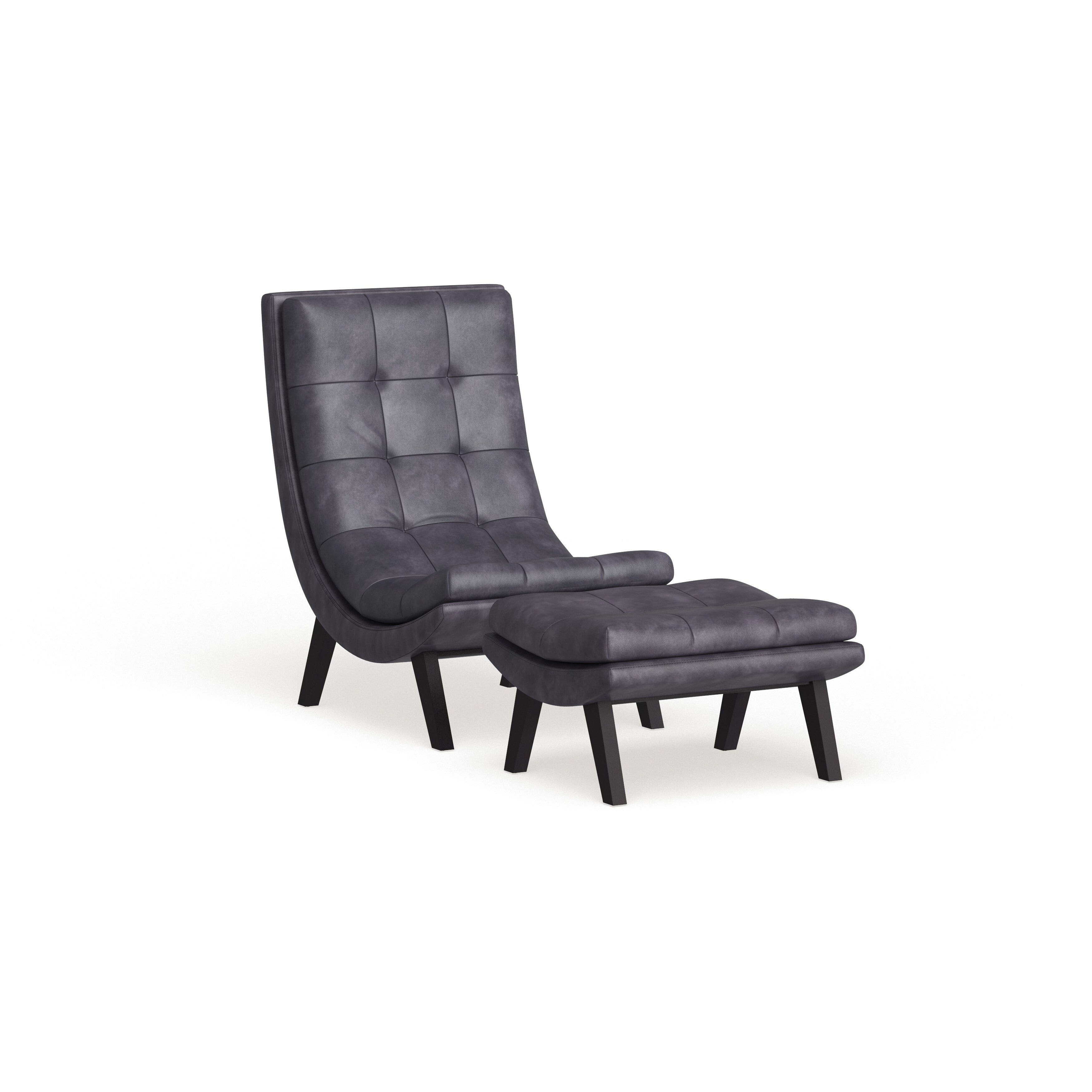 Strick & bolton ornette lounge chair clearance and ottoman set