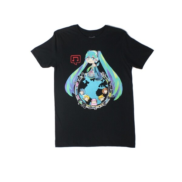 Crypton Hatsune Miku Your World Pixels Black T Shirt