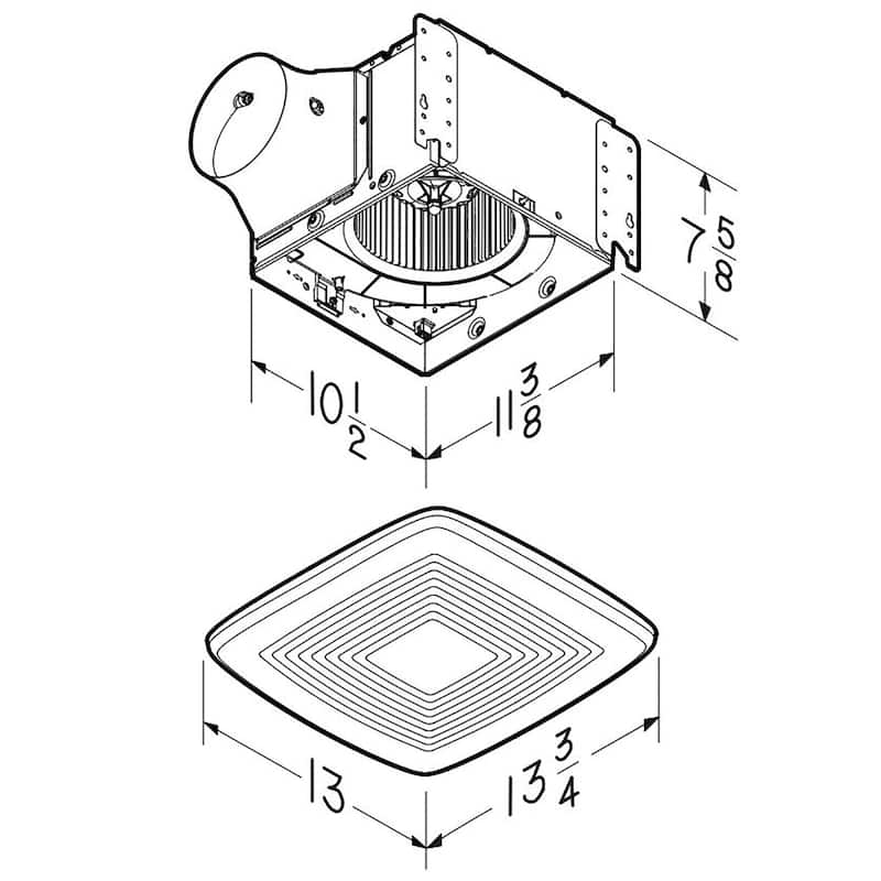 Broan 130 CFM Ventilation Fan