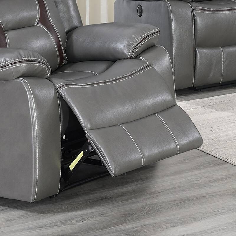 Gel Leatherette Power Recliner