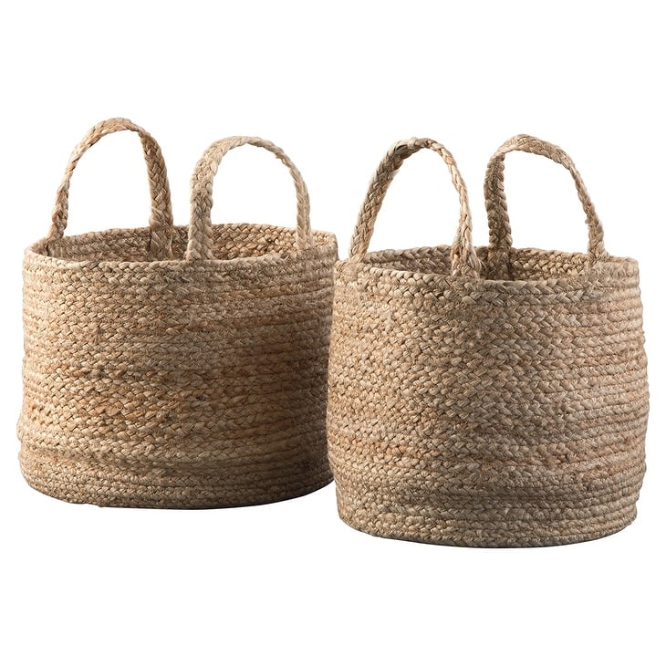Brayton Basket - Set of 2 - 14" W x 14" D x 11" H ; 12" W x 12" D x 10" H