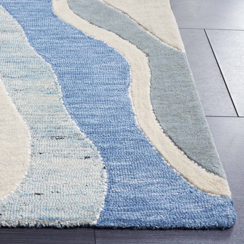 SAFAVIEH Handmade Rodeo Drive Shaniya Mid-Century Modern Wool Rug