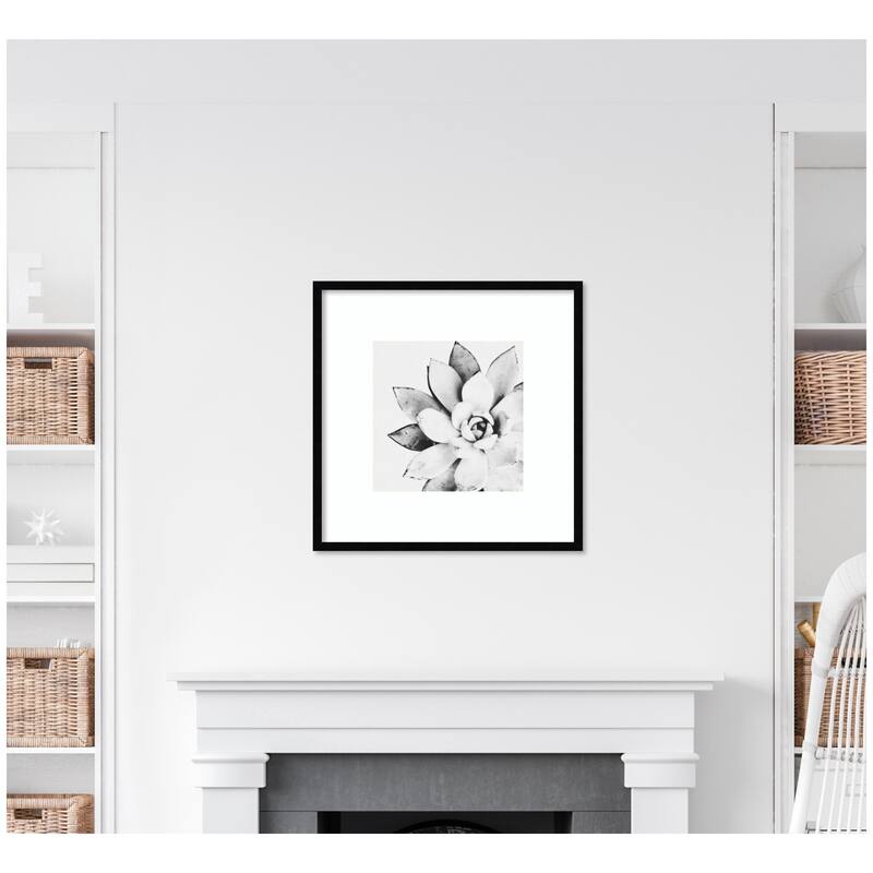 Kate and Laurel Modern Succulent by Tai Prints Framed Wall Art Print