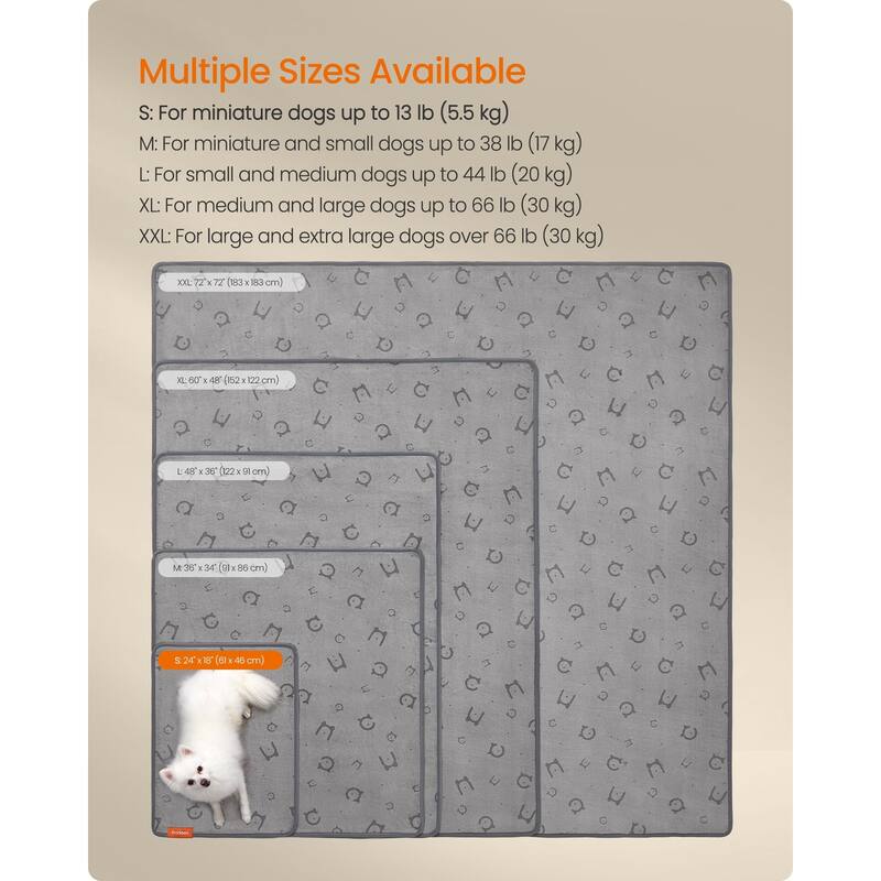 Washable Pee Pads for Dogs, 2 Pack, Reusable, High Absorbency, Leakproof Protection
