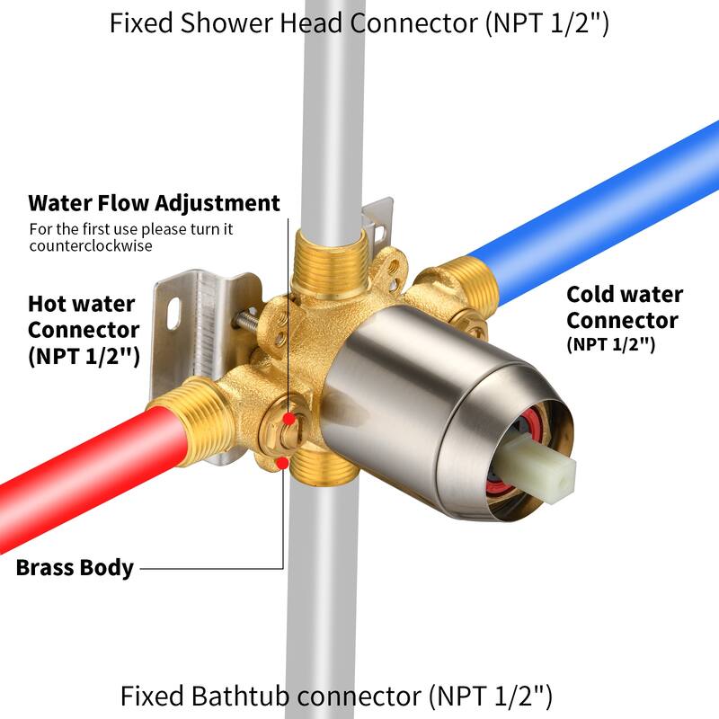 Tool-Free Shower Combo 7-Spray 1.8GPM