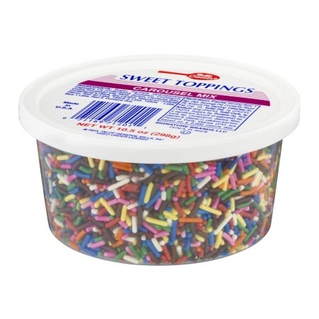 Betty Crocker Sweet Toppings, Rainbow Sprinkles - Carousel Mix, 10.5 oz, 12 Pack