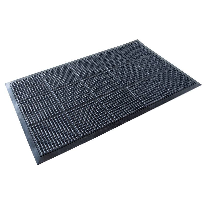 3 ft. x 5 ft. Anti-Fatigue Bubble Rubber Entry Mat - 36Lx60Wx.3H