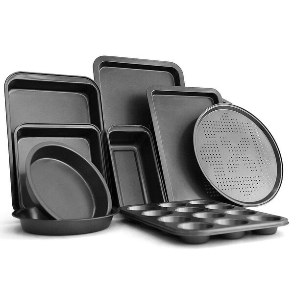 10 Pcs Nonstick Bakeware Set Baking Roasting Cake Pans. Opens flyout.