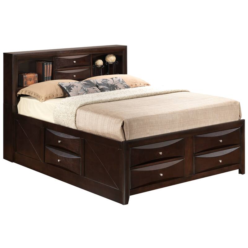 Glory Furniture Marilla Storage Bed - Cappuccino - Full