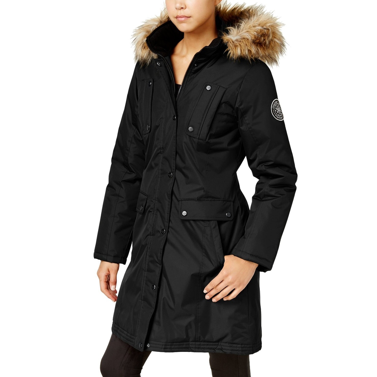 junior fur hood coat