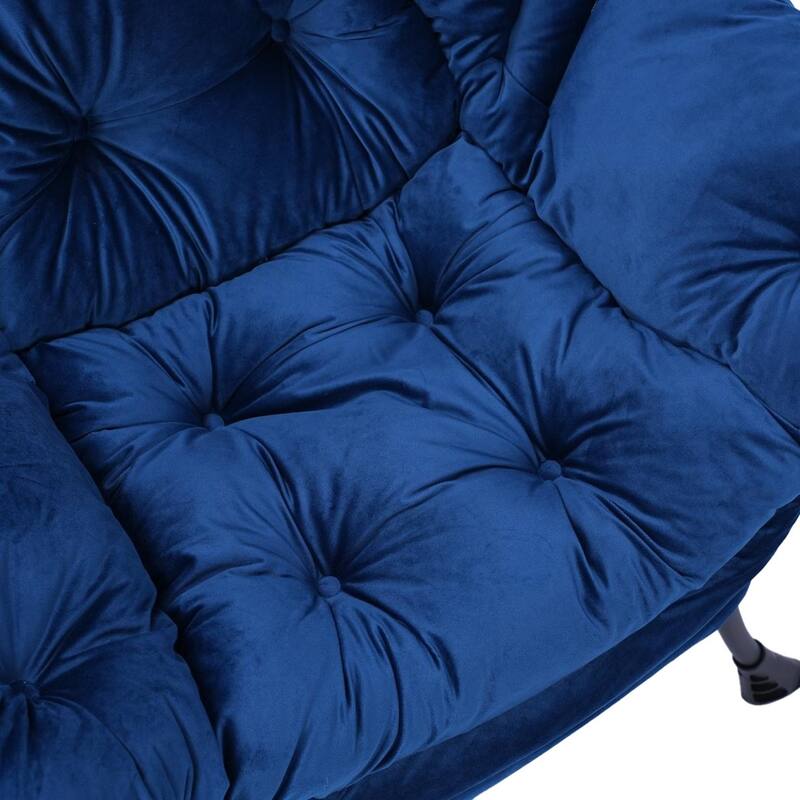 Modern Living Room Single Leisure Lounge Lazy Chair with Ottoman