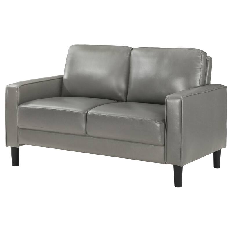 Ruth Transitional Upholstered Track Arm Loveseat