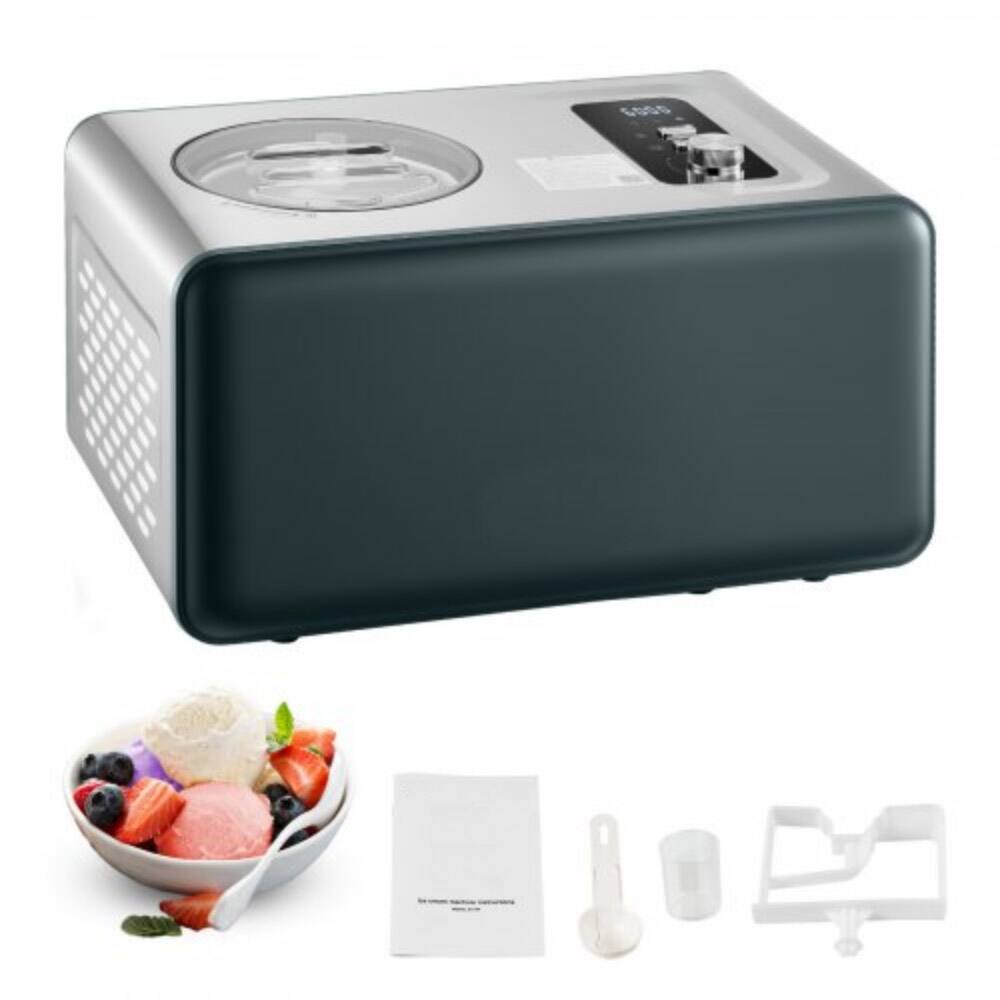 Home Ice Cream Maker with 1.5 Quart Capacity and Compressor - 16.73 x 11.42 x 9.65 inch