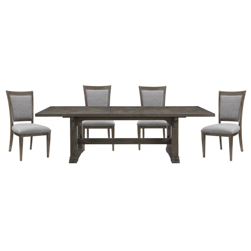 Grayling Downs 5-Piece Dining Set - Brown