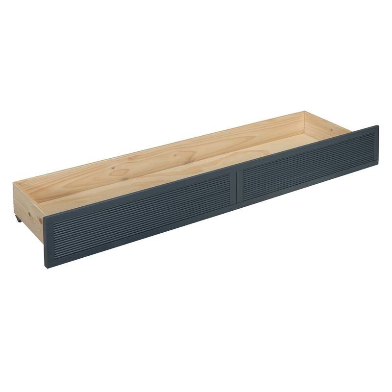 Queen Size Murphy Bed With Large Drawer,Usb Ports And Outlets,Gray