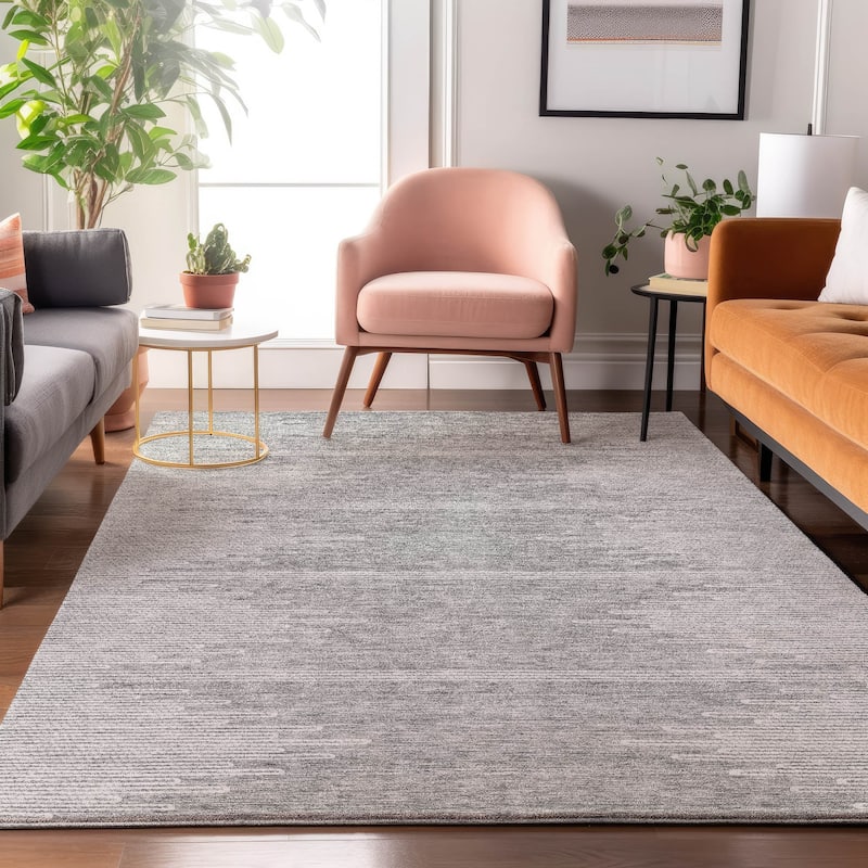 Premium Washable Super Soft Modern Century Mayfield Rug - Gray - 9' x 12' - Rectangle