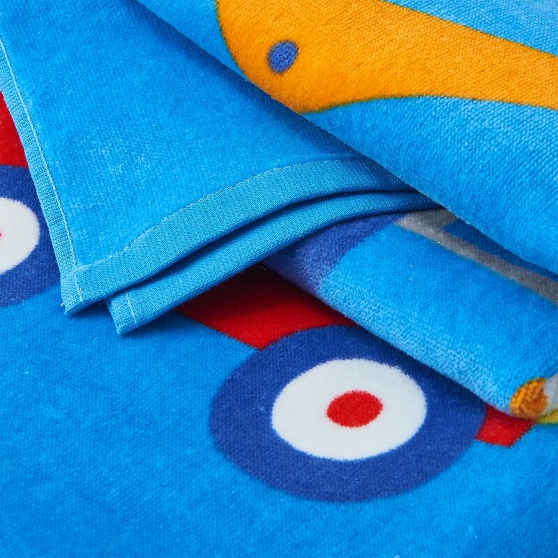 Linery & Co. 100% Cotton Printed Beach Towel for Kids, 30" x 60"