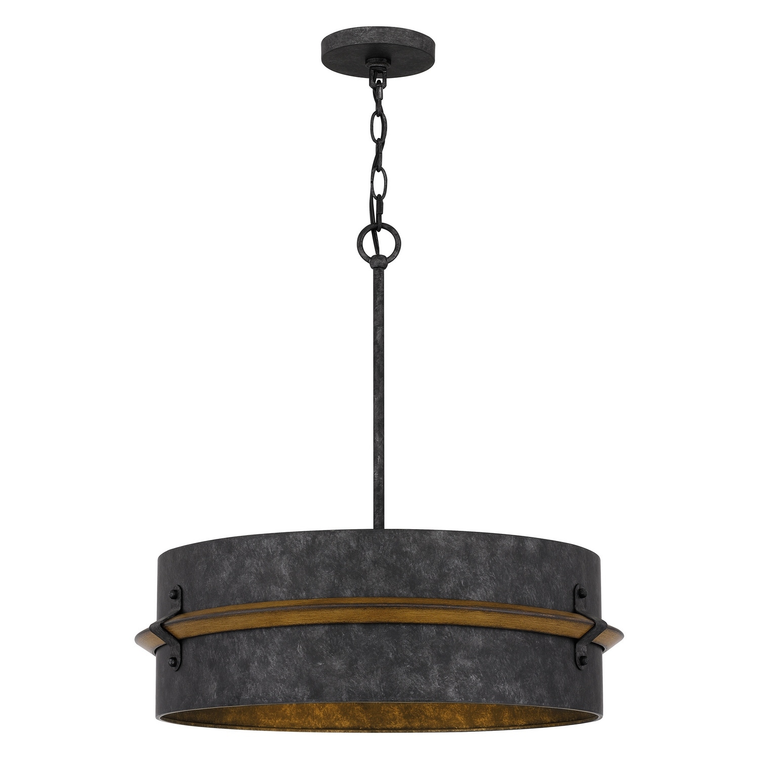 Lariat 3-Light Pendant in Old Black Finish