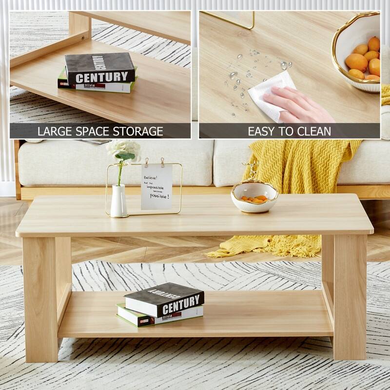 Double Layered Coffee Table Suitable for Living Room