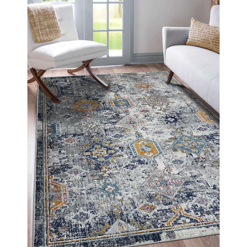 Magi Marissa Moroccan Geometric Area Rug - 2'7" x 8'