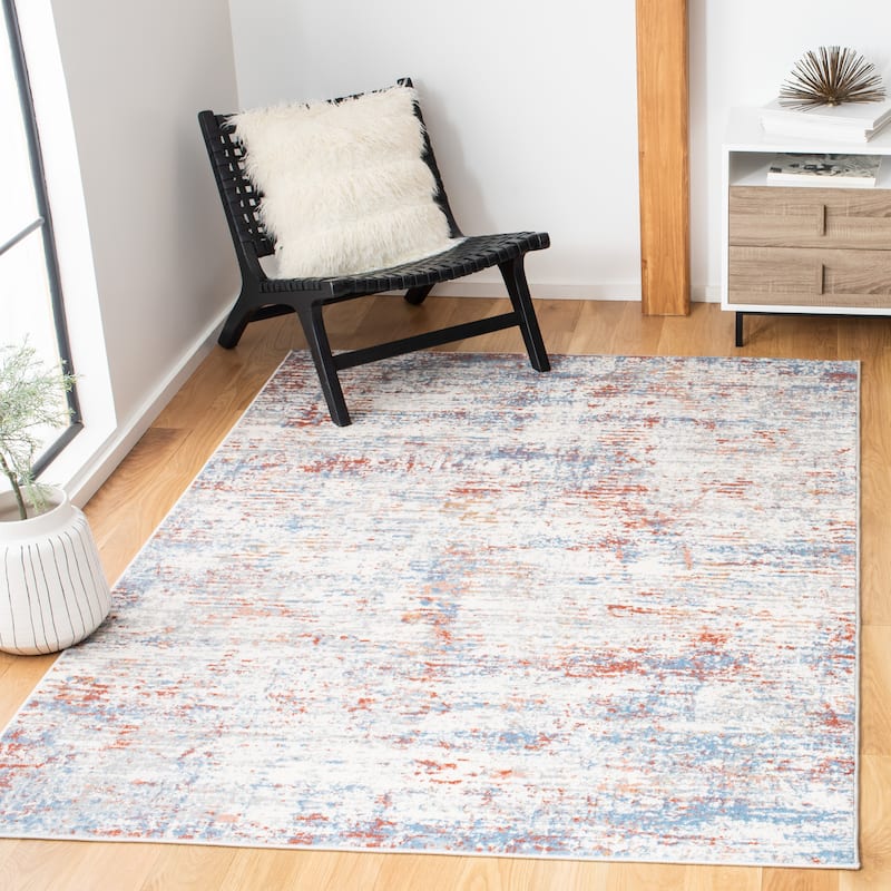 SAFAVIEH Amelia Nedelea Modern Abstract Rug - 8' x 10' - Ivory/Rust