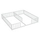preview thumbnail 13 of 12, Nestfair Double Twin Floor Bed with Fence, Guardrails, without door