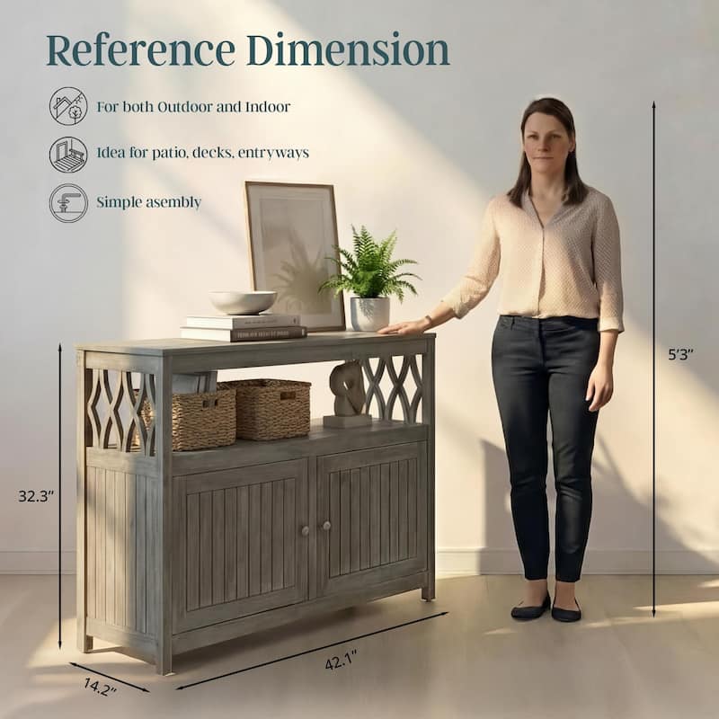 DTY Outdoor Living Longs Peak Eucalyptus Sideboard