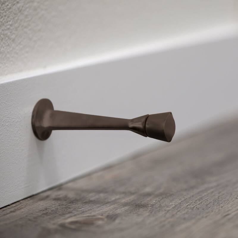 Design House 188243 3-1/8" Baseboard Mounted Rigid Door Stop - Pack of