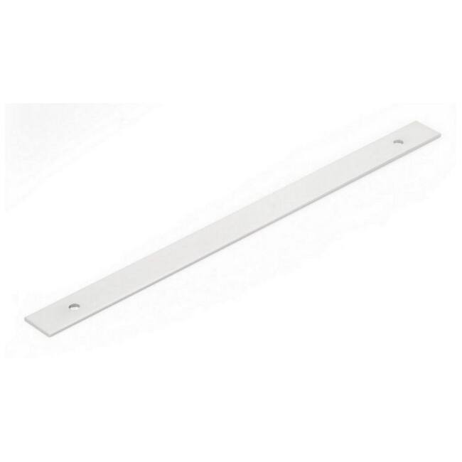 Schaub and Company Pub House Rectangular 12" Center to Center Solid - Polished Chrome