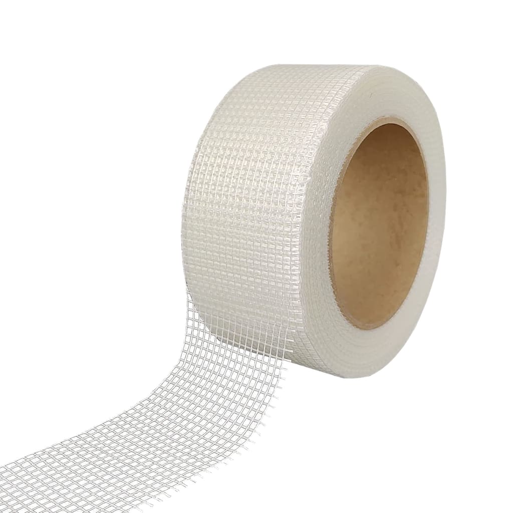White Fiber glass mesh for preventing cracking of building walls and floors 2pack
