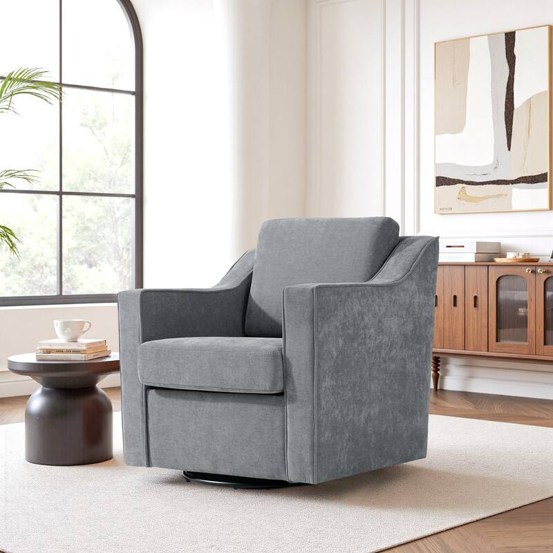 Modern 30.5" W Swivel Armchair Accent chair