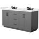 Option Dark Gray / White Quartz Top / Matte Black