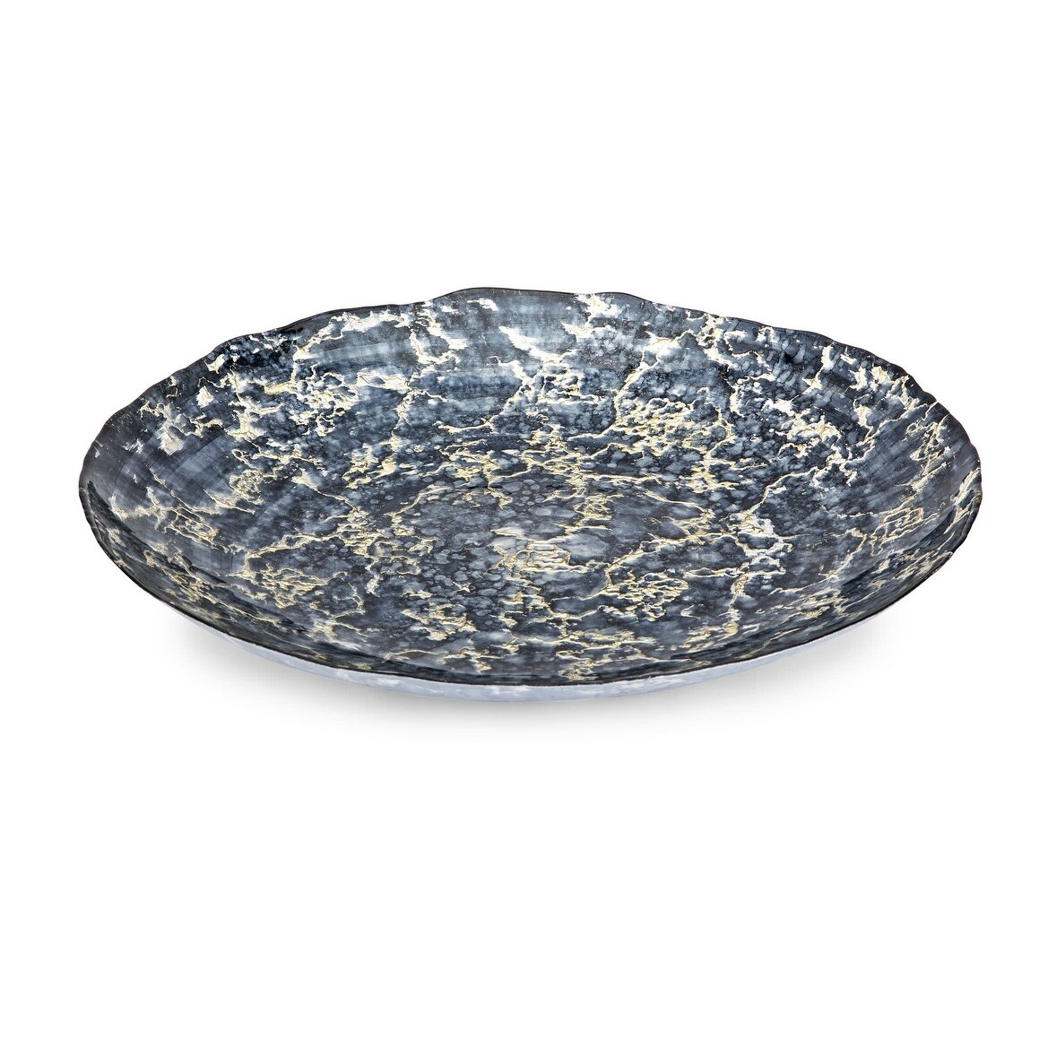 Shop Imax Home 83900 Metropolitan Glass Decorative Plate Blue
