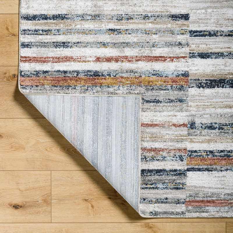 Livabliss Casual Beckham Stripe Area Rug