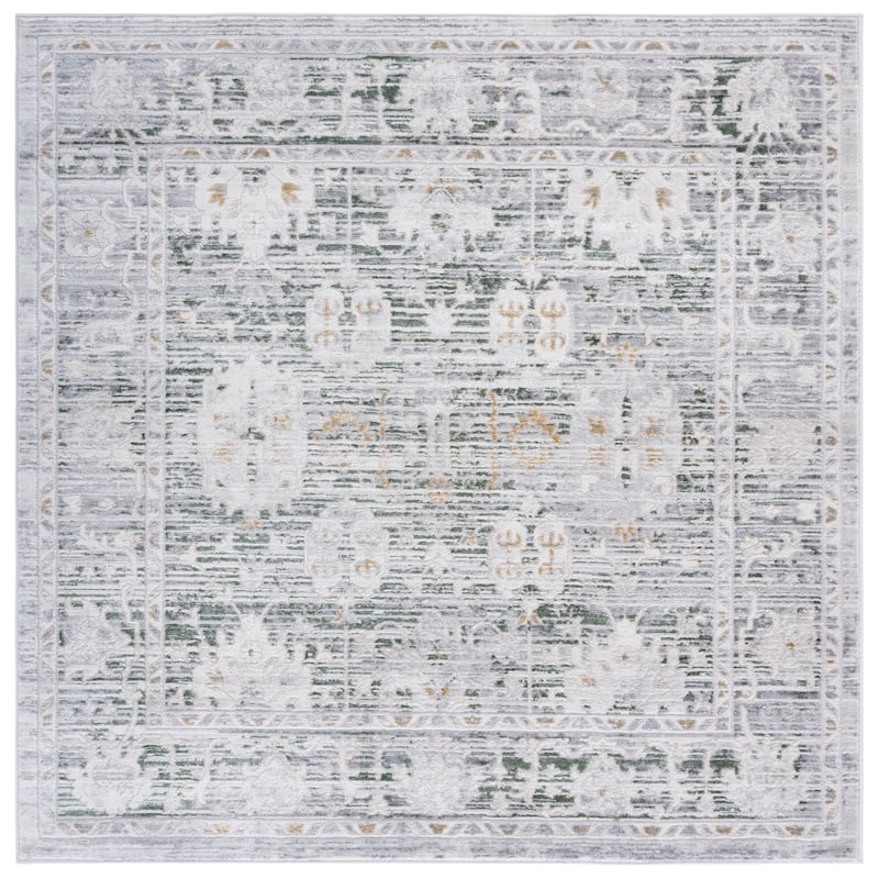SAFAVIEH Prestige Ursula Contemporary Rug - 6'7" Square - Ivory/Grey