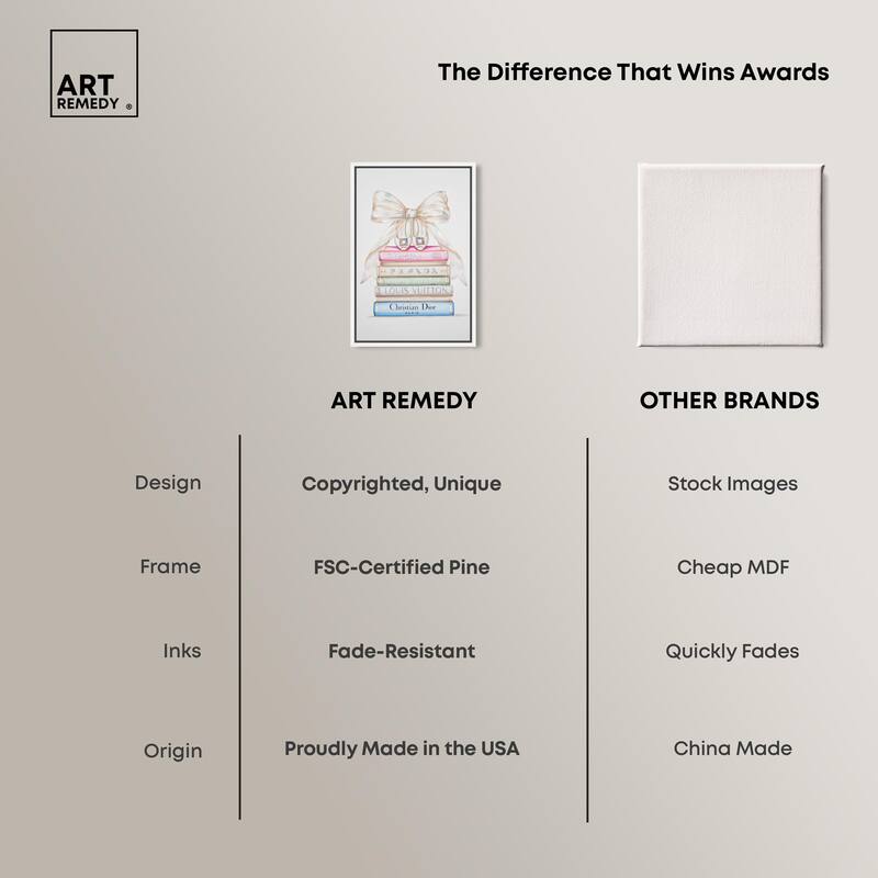 Heel and Luxury Books I Canvas by Art Remedy
