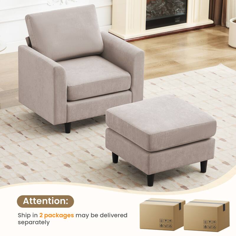 Snow Velvet Sectional Sofa