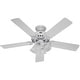 preview thumbnail 13 of 25, Hunter Fan Studio Series 52" Ceiling Fan with 4-Light LED Light Kit, Pull Chain - Timeless, Traditional