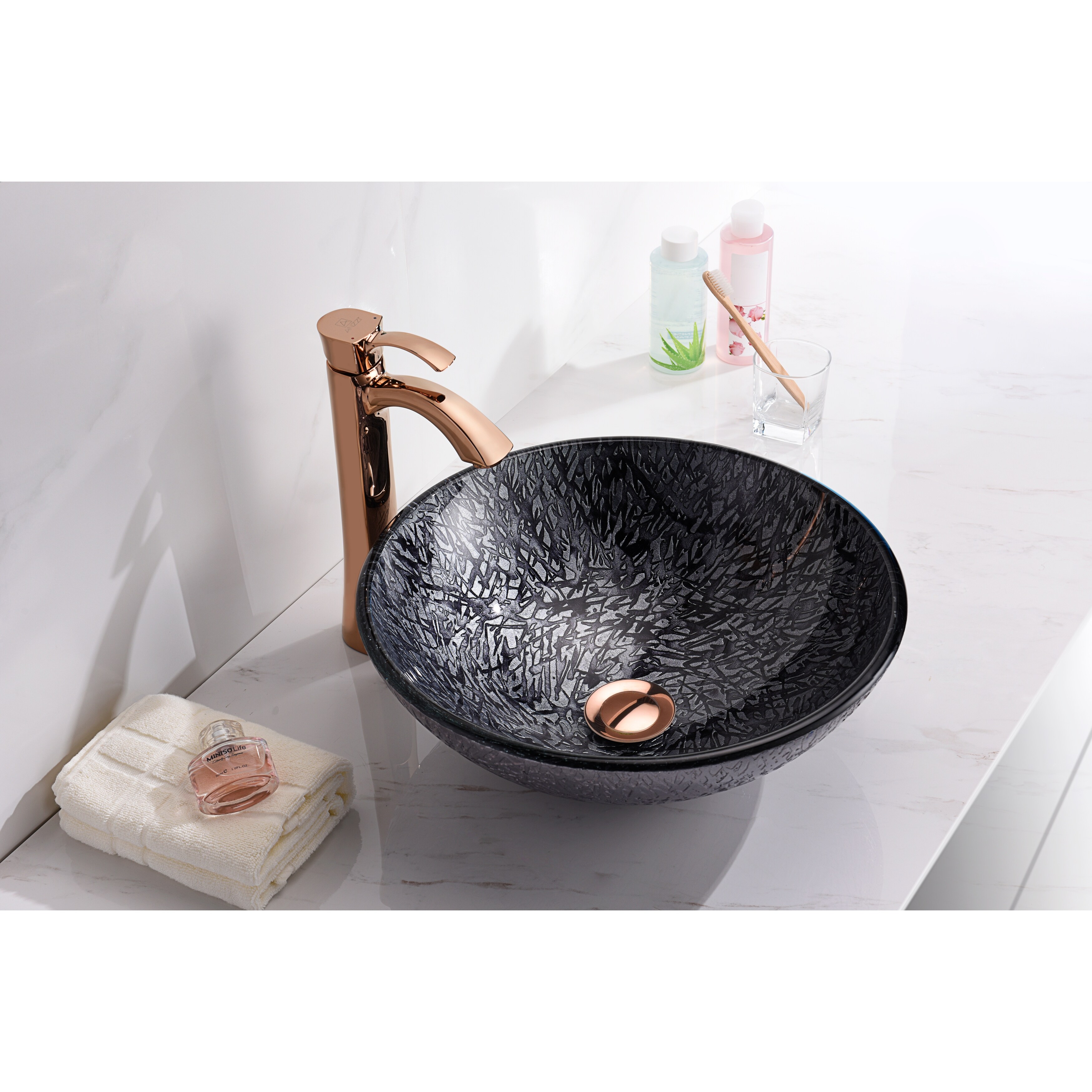 ANZZI Jonas Series Vessel Sink in Arctic Sheer - Bed Bath & Beyond