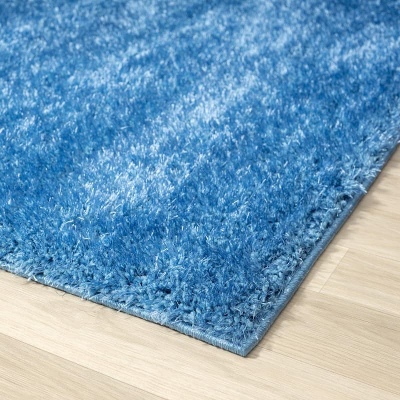 Luxe Weavers Shag Solid Area Rug for Living Rooms
