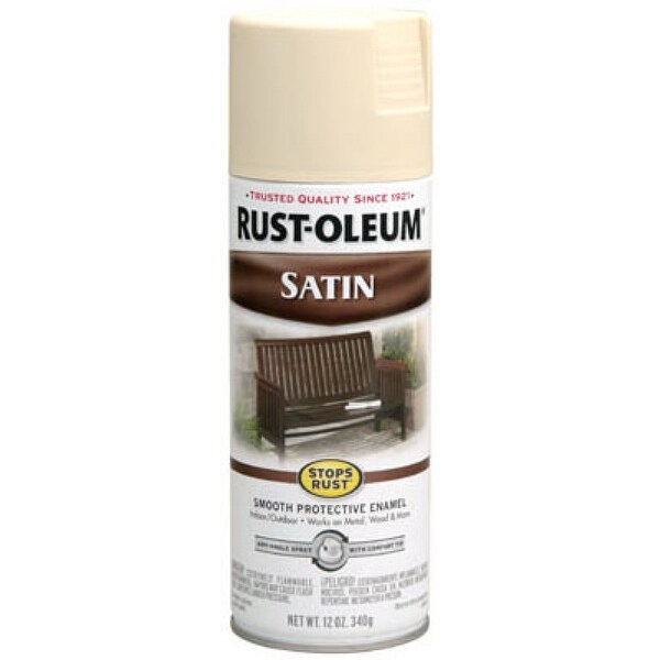 Rust-Oleum 7758-830 Stops Rust Satin Enamel Spray, 12 Oz ...