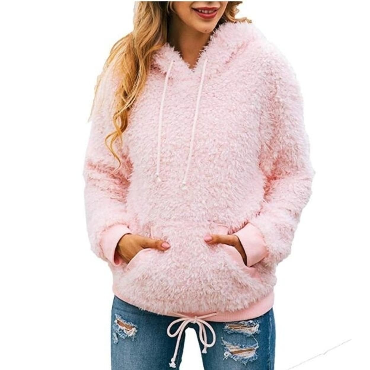 drawstring pullover sweater