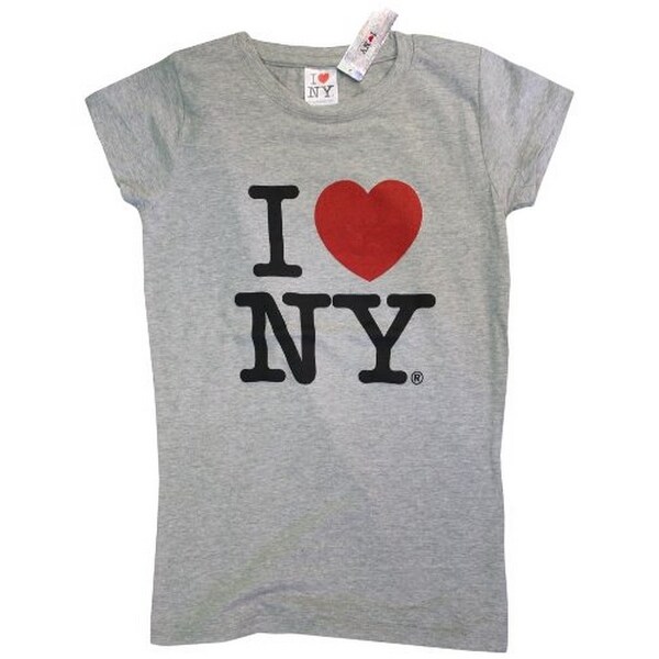 I Love NY New York Short Sleeve Screen Print Heart T-Shirt White 2Xl