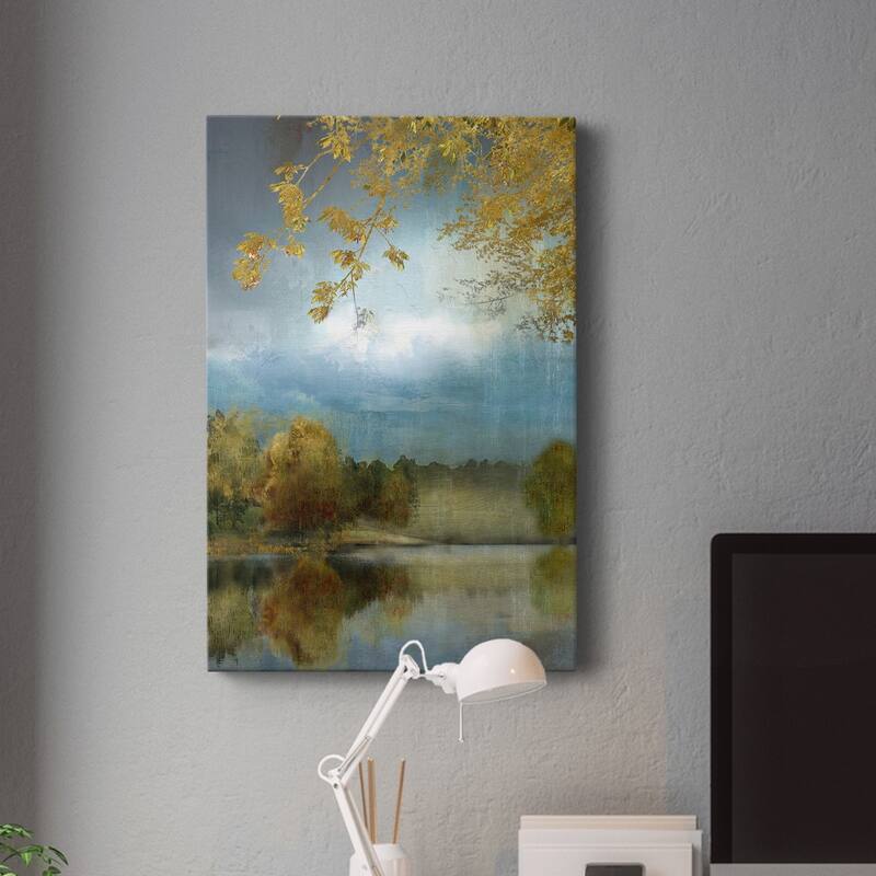 Golden Leaves Premium Gallery Wrapped Canvas - Ready to Hang